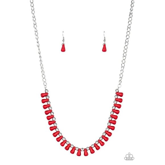 Extinct Species Red Necklace - Picture 3 of 3